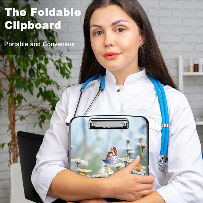 Clipboard with Storage, Heavy Duty Plastic Storage Clipboard with Low Profile - Image 5