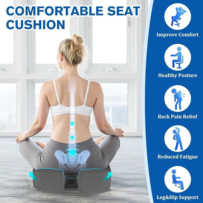 CushyOasis Seat Cushion, Gel Chair Cushions, Office Chair Cushions, Anti-Slip - Image 3