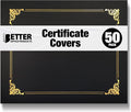 50 Pack Certificate Holders, Diploma Holders, Document Covers by BetterOfficeProducts