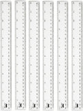 Mr. Pen- Bulk Plastic Rulers, 12 Inch, 6 Pack, Easy-to-Read Markings | by MrPen