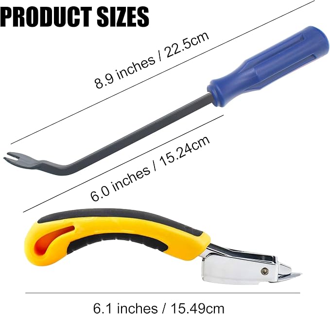 Upholstery Staple Remover, Construction Staple Remover Tool, Heavy Duty Tack - Image 2