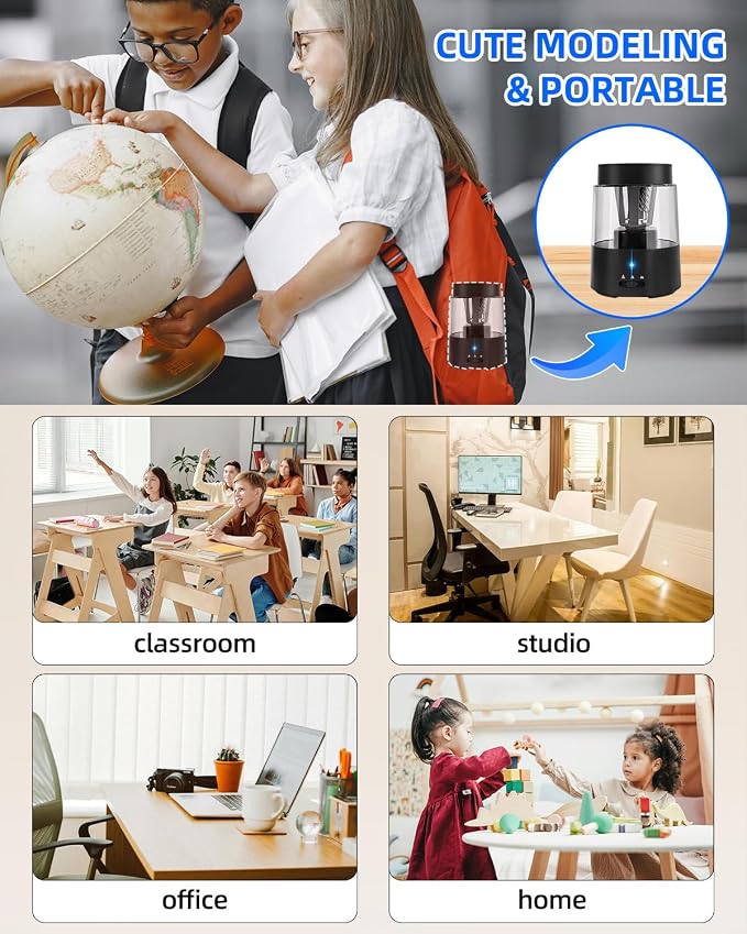 ZMOL Electric Pencil Sharpener, Automatic Pencil Sharpeners Students, Battery - Image 9