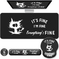 Desk Mat Set + Keyboard and Mouse Pad by VINEBURY