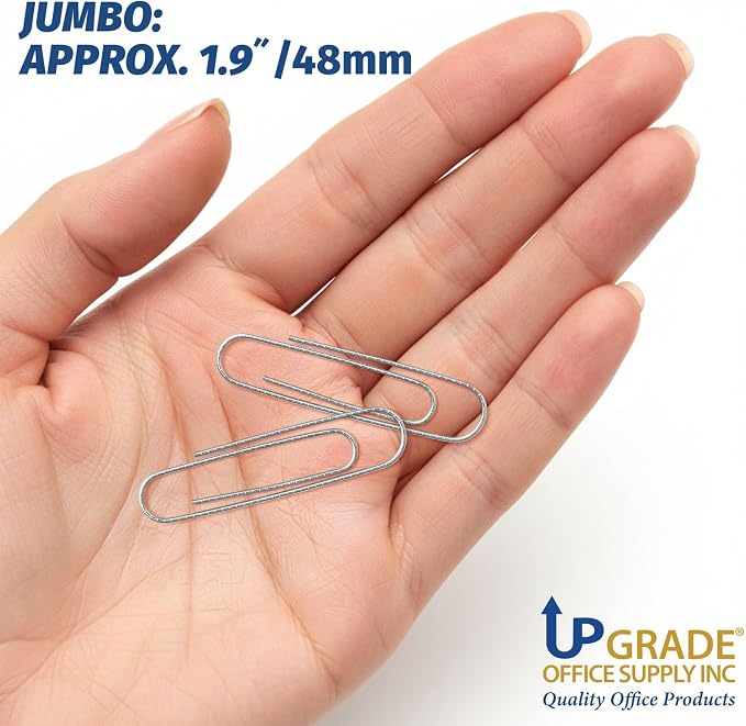 Upgrade Office Supply Jumbo Paper Clips, 6 Boxes of 100, Made in USA - Image 4
