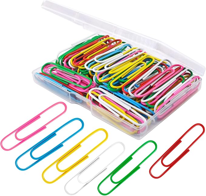 Paper Clips, Large Colored Paper Clips by AnutriON