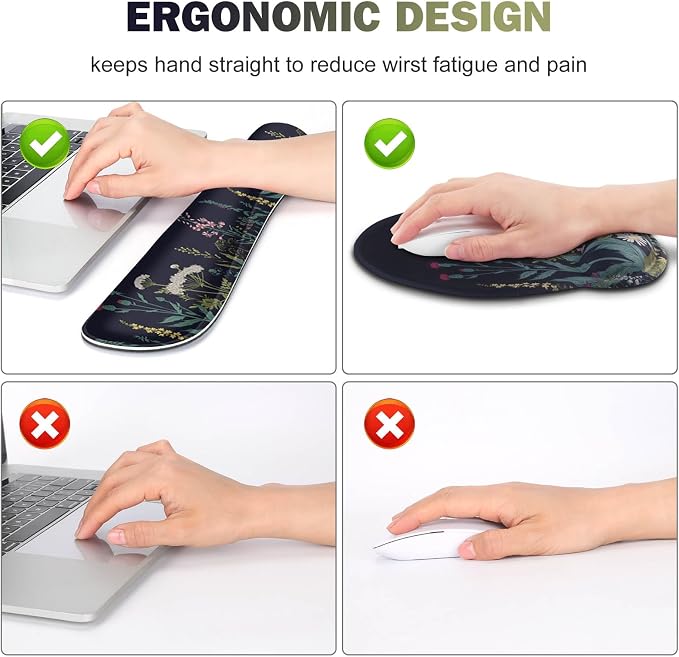 ToLuLu Desk Mat, XXL Large Mouse Pad Wrist Support Set，4 in1 Gaming Mousepad - Image 2
