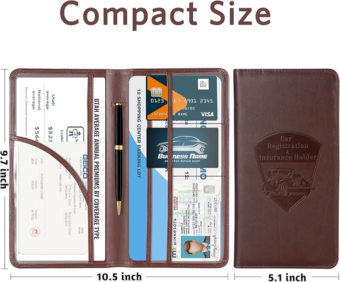 CoBak Premium Faux Leather Car Document Holder - Image 5