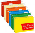 Extra Capacity Hanging File Folders, RAZCC 60 Pack Letter Size Reinforced by RAZCC