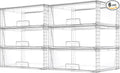 Vtopmart 6 Pack Large Stackable Storage Drawers, Easily Assemble Clear Acrylic by Vtopmart
