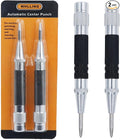 2-Piece Automatic Center Punch, 5 inch Spring Loaded Center Hole Punch by WHLLING