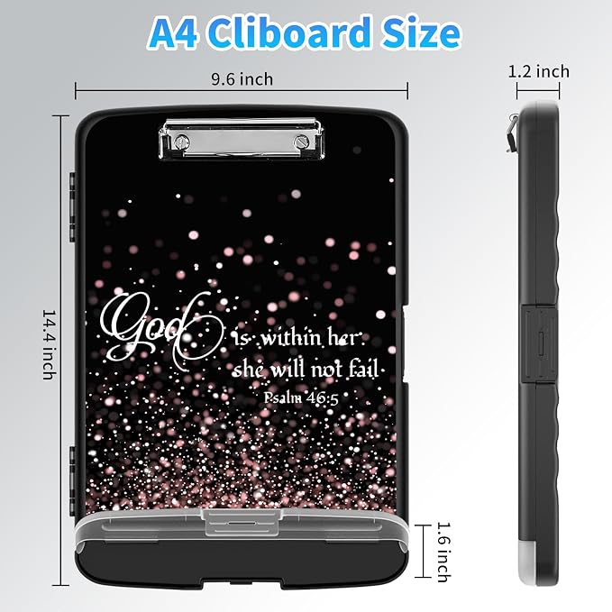 LYHXLYJH Clipboard with Storage, A4 Clipboards with Pen Holder, Heavy Duty - Image 2