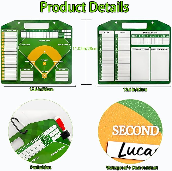 Magnetic Baseball Lineup Board for Coaches - Image 5