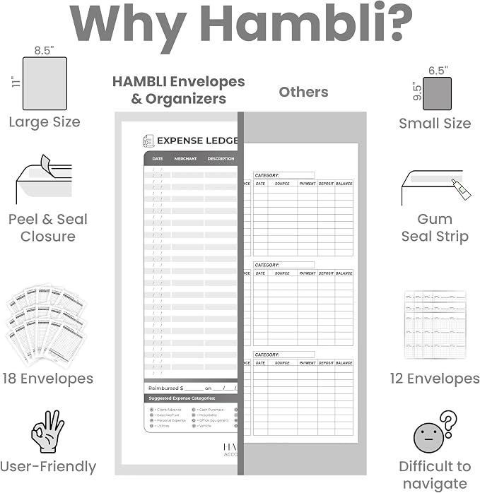 Extra Large Receipt Envelope & Receipts Organizer - Image 4