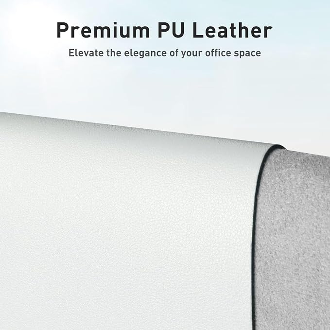 Aothia Leather Desk Pad Protector, Office Desk Mat, Large Mouse Pad, Non-Slip - Image 2