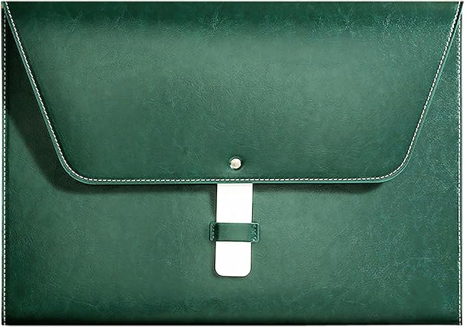 PU Leather A4 File Folder Large Document Holder Waterproof Envelope Folder Case by yufocusqc