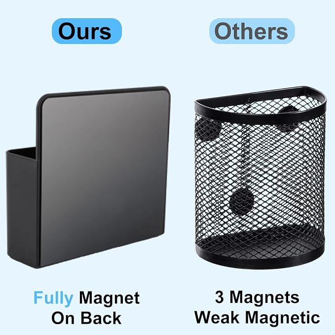 KITANIS Magnetic Pen Holder, 2 Pack Magnetic Dry Erase Marker Holder - Image 3