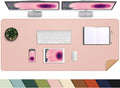 AFIING Cork Desk Mat 55" x 17", Dual-Sided Natural Cork & PU Leather Desk Pad by AFIING