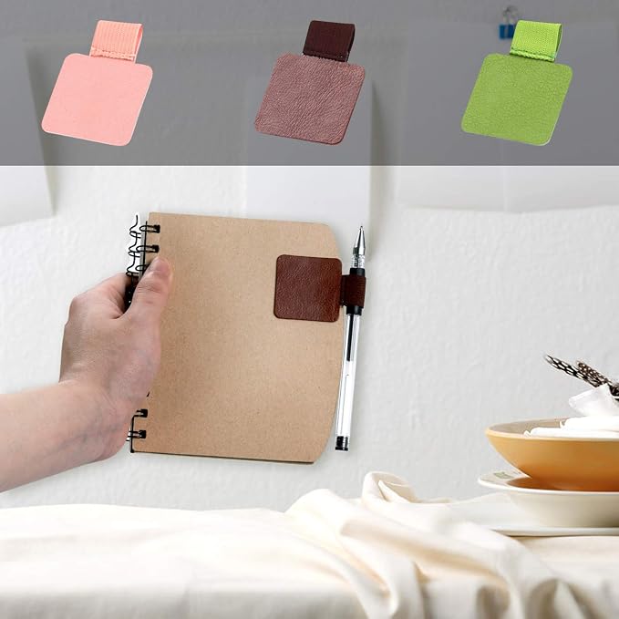 Pen Loop Holder Set, 12 Pack Self-Adhesive Pencil Holder Elastic Design - Image 6