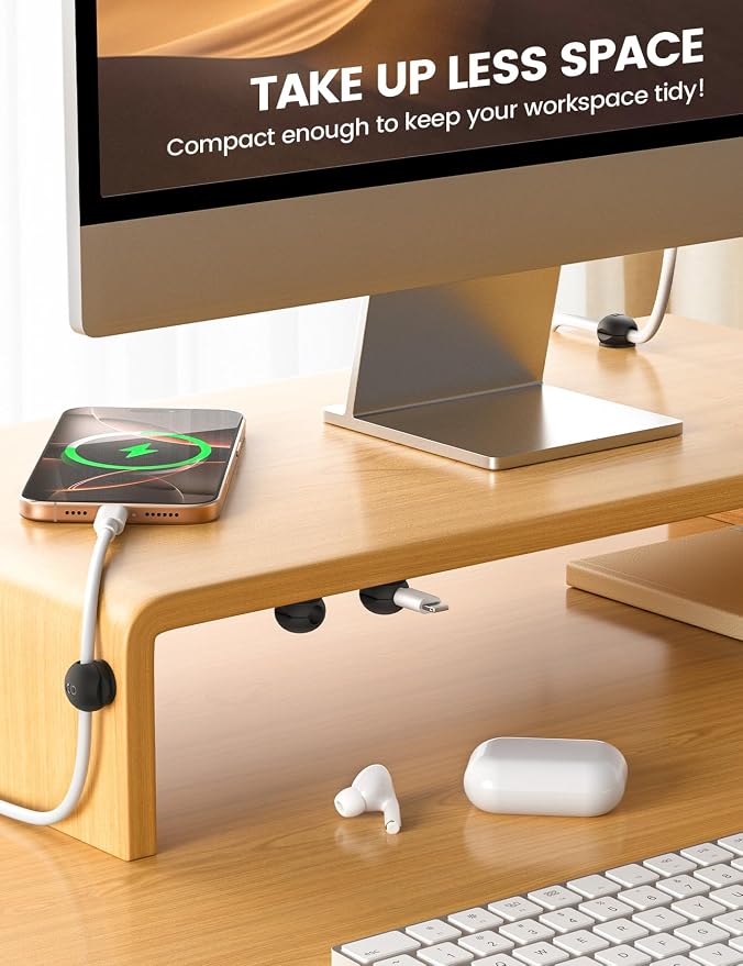 Lamicall 8Pack Magnetic Cord Organizer Clips - Image 4