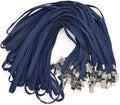 Bird Fiy 50 Pcs Cotton Lanyards Bulldog Clip 32-inch Flat Braid Neck Lanyard by BirdFiy