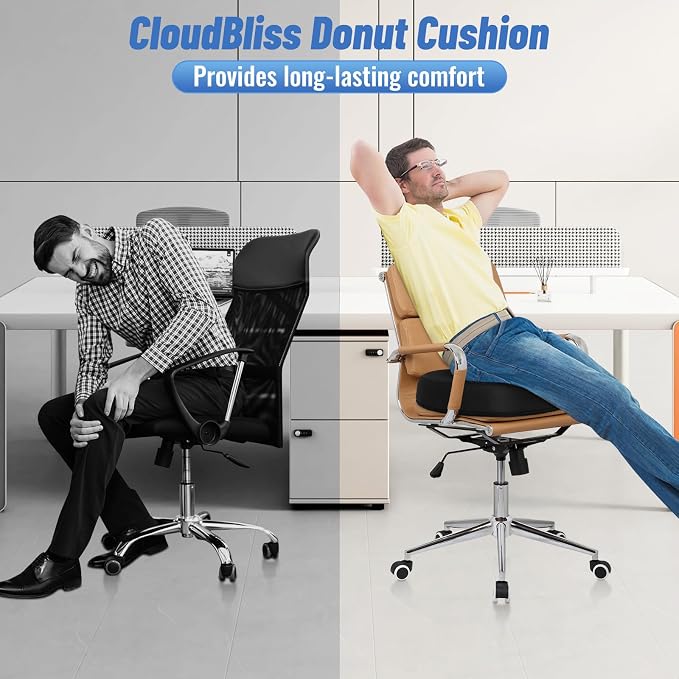 CloudBliss Donut Pillow Stadium Seat Cushion - Image 7