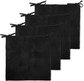 Office Stacking Chair Cushions 4 Pack, Corduroy High Density Foam Kitchen Seat by Zalvox