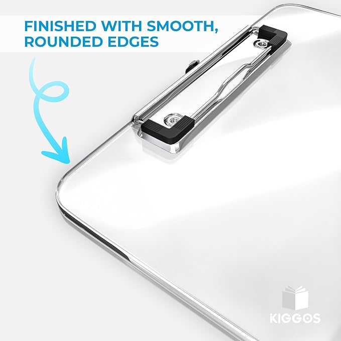 Kiggos 25 Pack Acrylic Clear Clipboards Bulk Plastic Clipboard - Image 5