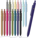 Blue Gel Pens 16 Pack with Fidget Clip, 0.7mm Quick Dry | Retractable Smooth by JIMMIDDA
