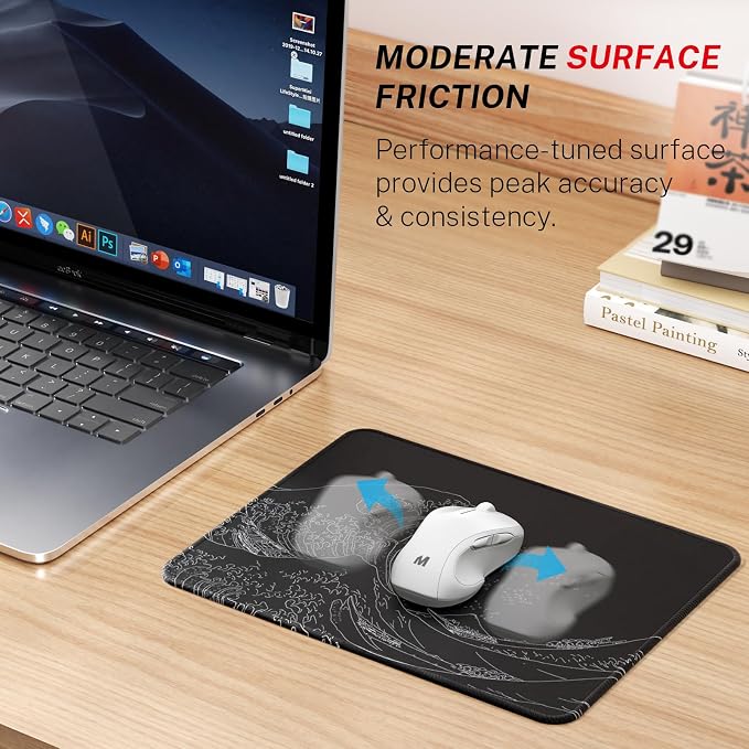 MROCO Essential Office & Gaming Mouse Pad, 8.5 x 11 Inch, Kanagawa Wave | - Image 2