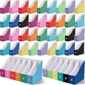 Colarr 48 Pcs Cardboard Magazine Holders 12 Colors Magazine Storage Box by Colarr