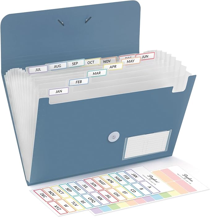 SKYDUE Expanding File Folder, Accordion File Organizer by SKYDUE