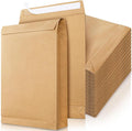 50 Pack 13.2" x 9.4" Expandable Envelope, Large Kraft Catalog Envelopes by YIMITEE
