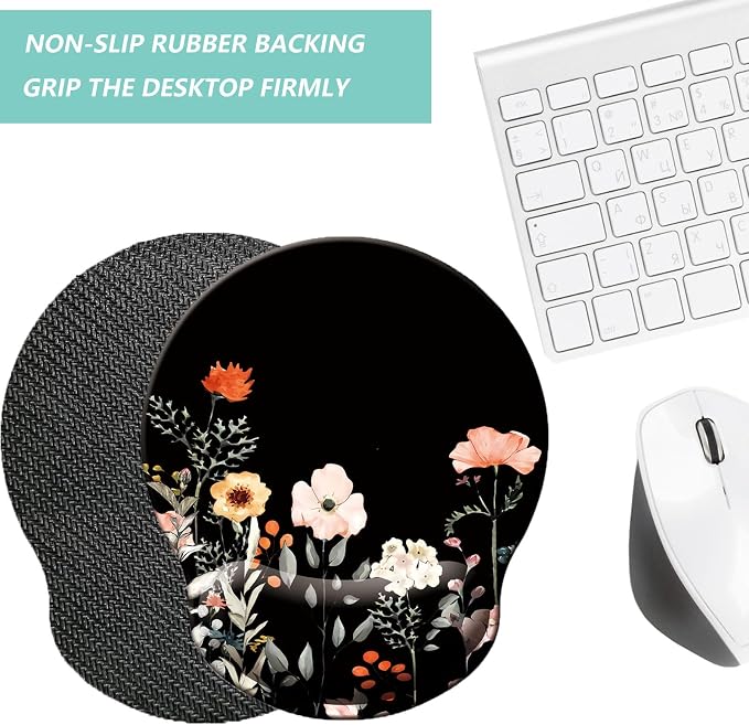 Mouse Pad with Wrist Support, Ergonomic Mouse Pad with Memory Foam Wrist Rest - Image 4
