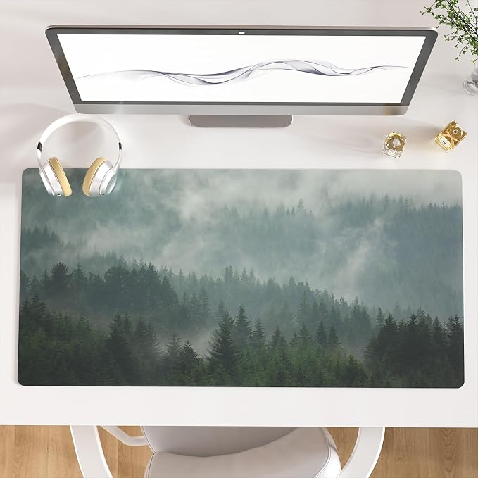 Colorful Star Large Mouse Pad, PU Leather Waterproof Desk Mat, Computer Gaming by ColorfulStar