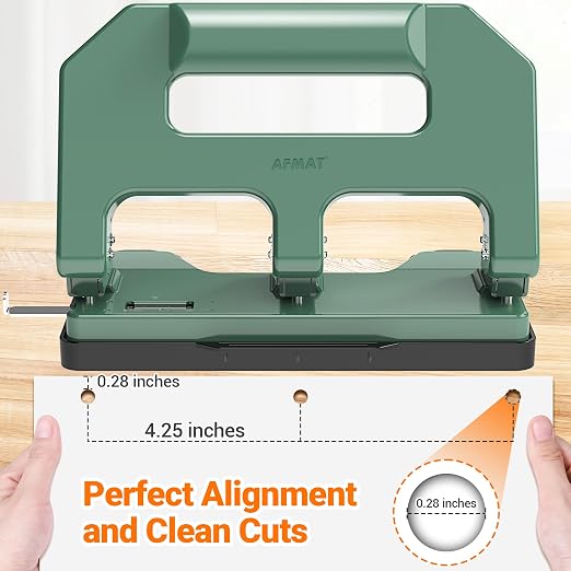 AFMAT Heavy Duty 3 Hole Punch, 3 Hole Puncher - Image 6