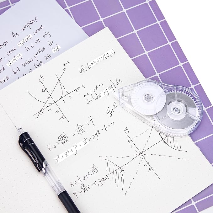 4 Pcs Long-Lasting Correction Tape, 98.43 Ft White Wrong Out Tear-Resistant Bulk - Image 6