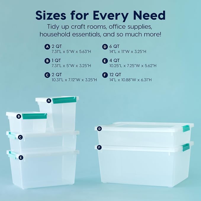 IRIS USA 12 Qt. Craft Storage Bins - Image 4