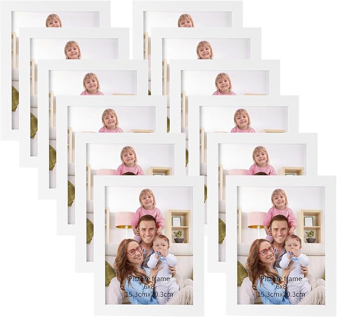 Giftgarden 6x8 Picture Frame White 6 x 8 Photo Frames Bulk by Giftgarden
