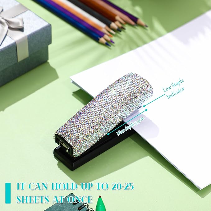 Yexiya AB Color Sparkle Bling Stapler - Image 4