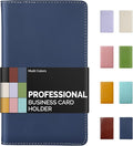 Sooez Leather Professional Business Card Book Holder Organizer, 240 Capacity by Sooez