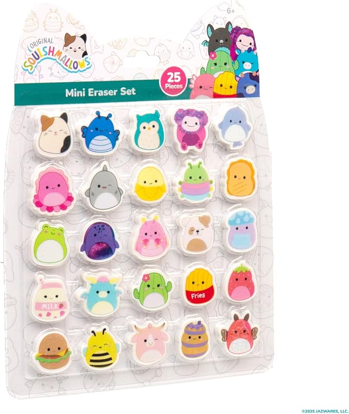 Original Squishmallows Mini Eraser Set, 25 Small Squishmallows Erasers - Image 8
