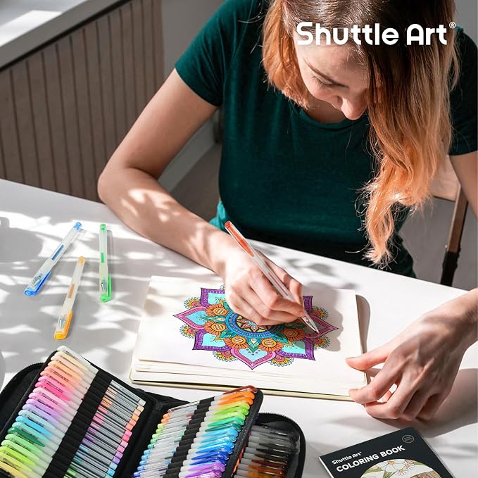Shuttle Art Gel Pens, 130 Colors Gel Pen - Image 6