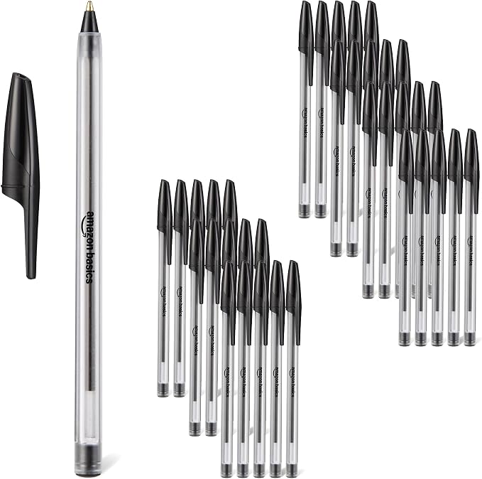 Amazon Basics Ballpoint Pens, Medium Point 1.0mm by AmazonBasics