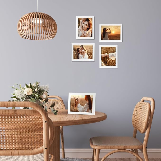 Giftgarden 6x8 Picture Frame White 6 x 8 Photo Frames Bulk - Image 6