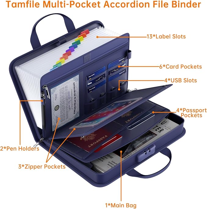 Fireproof Accordion File Organizer - Image 4