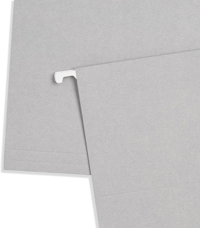 25 Blue Summit Supplies Grey Hanging File Folders Letter Size - Image 7