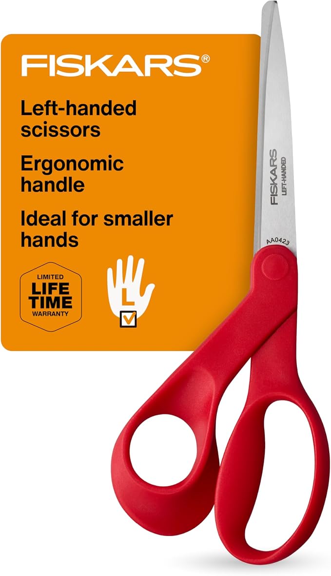 Fiskars Petite Left Handed Scissors, Crafting and Sewing Stainless Steel by Unknown
