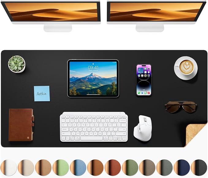 Aothia Cork Desk Mat by AothiaSimpleNaturalUnique