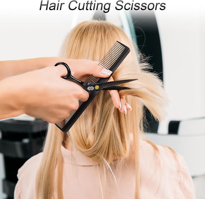 CIICII Hair Cutting Scissors Shears Kit, Professional Barber Haircut Scissors - Image 4