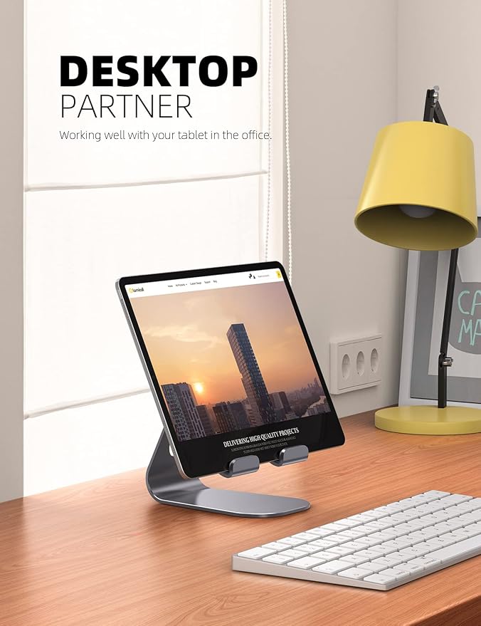 Lamicall Tablet Stand Adjustable, Tablet Stand : Desktop Stand Holder Gifts - Image 3